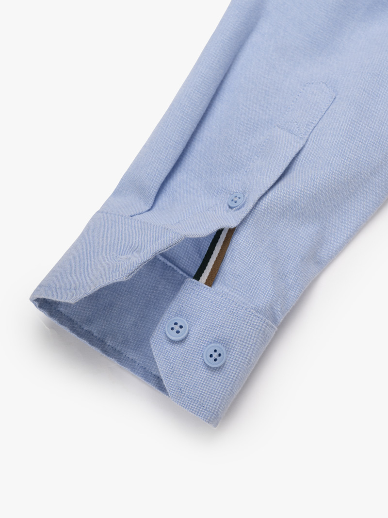Áo Sơ Mi Oxford Signature Stripe Form Regular SM209 Màu Xanh Biển