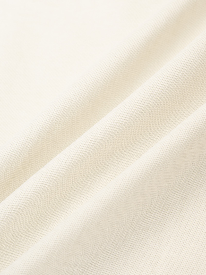 Áo Thun Phối Bo Signature Stripe Form Regular AT196 Màu Be