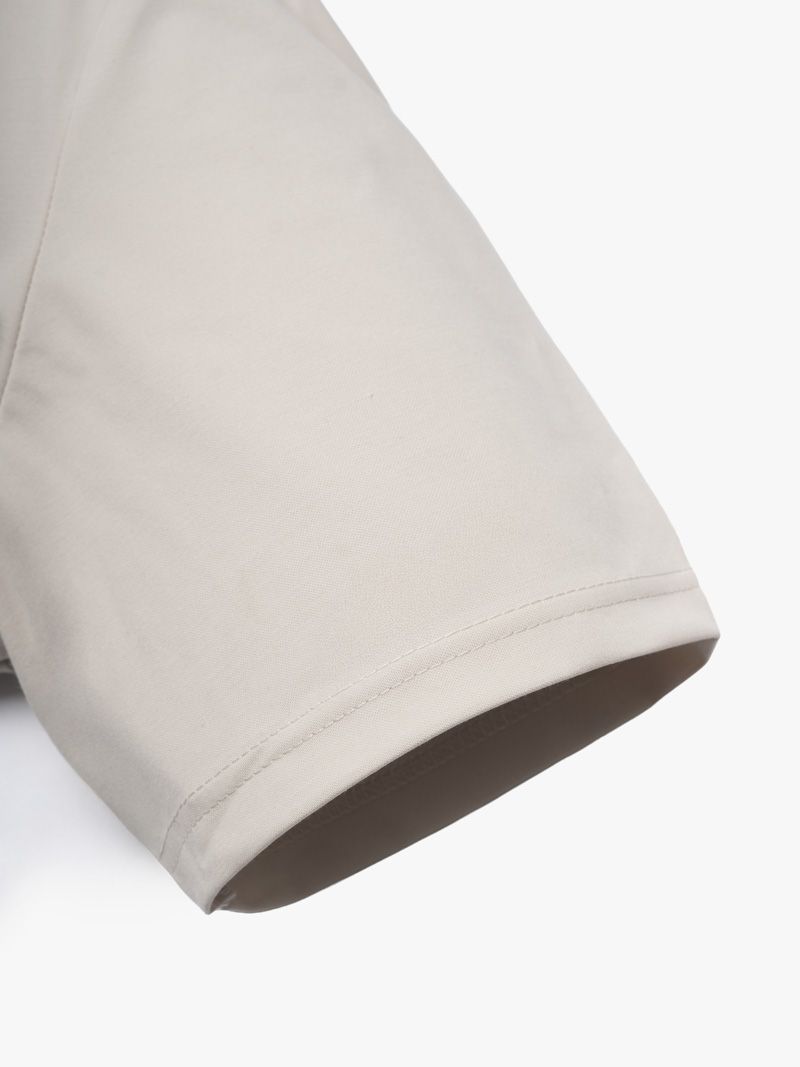 Áo Thun Rayon Cổ V Thêu Chữ Beyond Daily Form Regular AT195 Màu Be