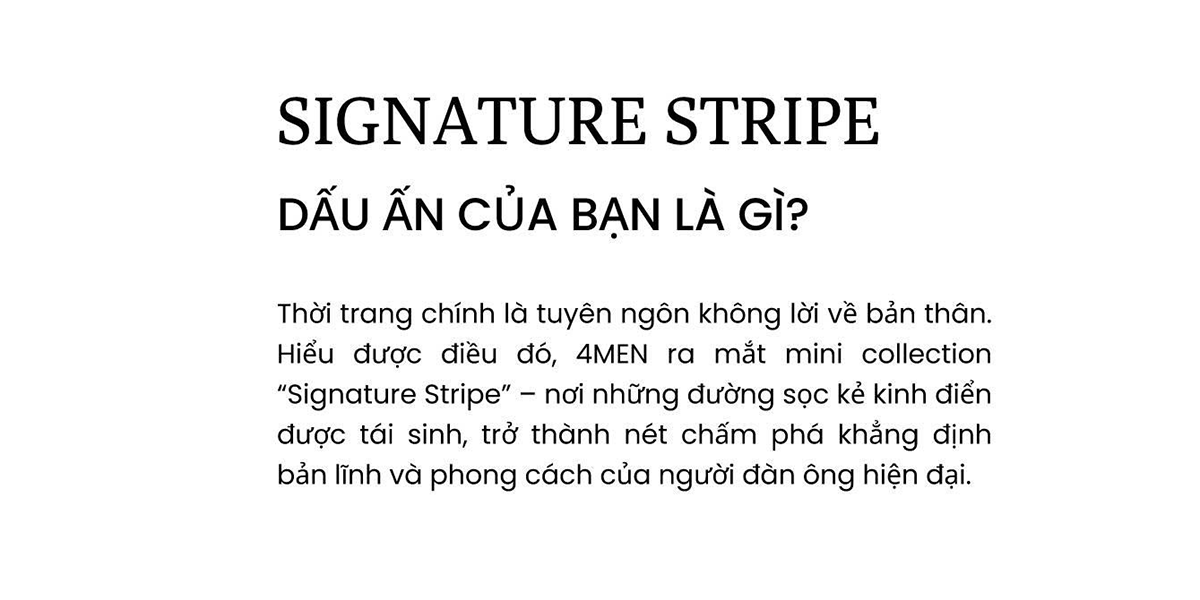 SIGNATURE STRIPE 4MEN DESKTOP