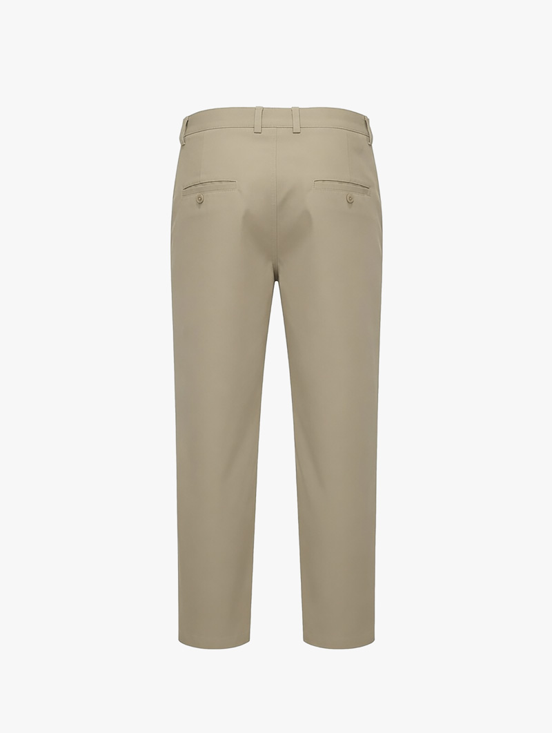 Quần Kaki Signature Stripe Trơn Form Regular QK036 Màu Be