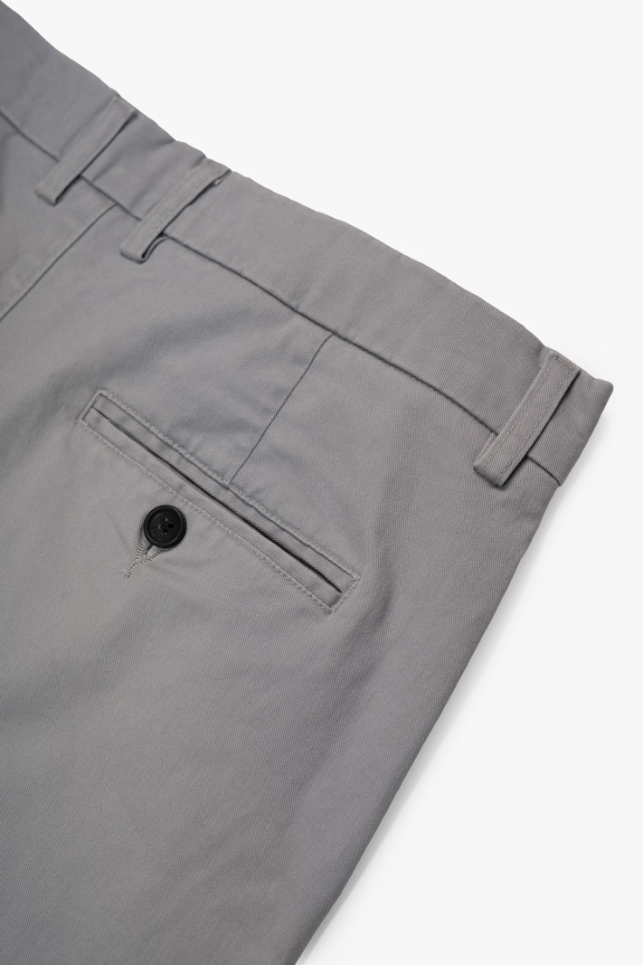 Quần Kaki Signature Stripe Trơn Form Regular QK036 Màu Xám