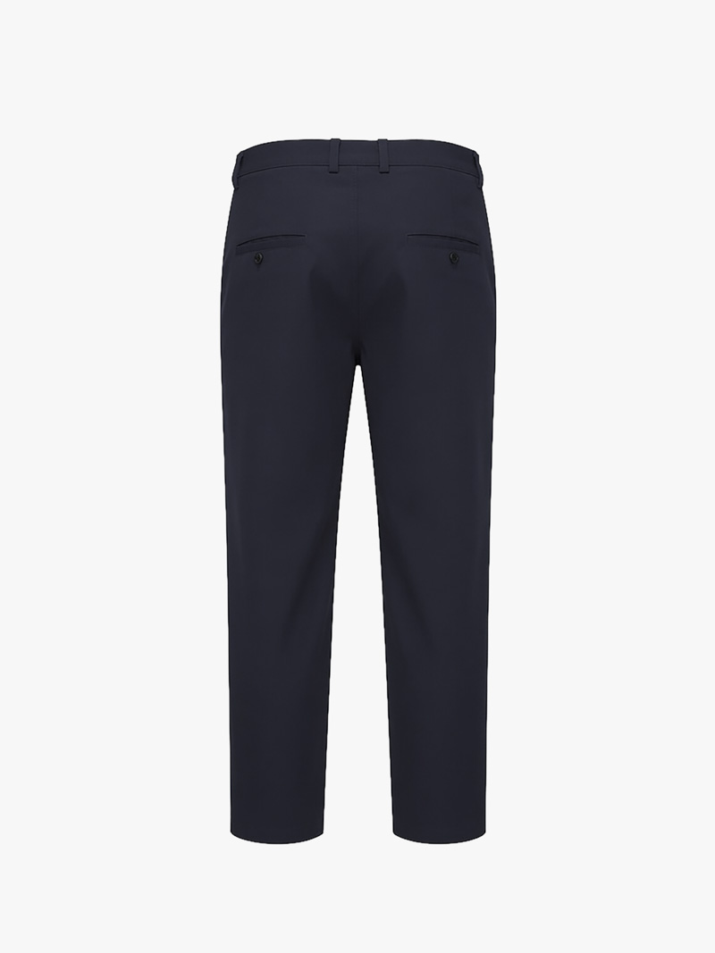 Quần Kaki Signature Stripe Trơn Form Regular QK036 Màu Xanh Đen