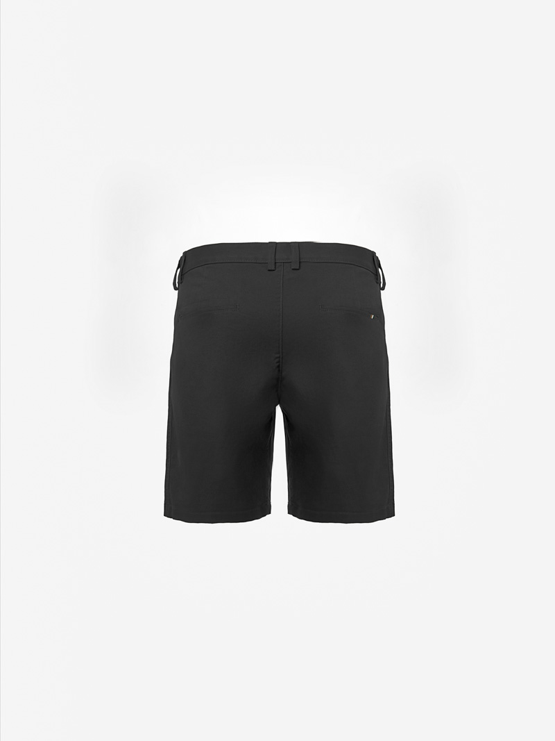Quần Short Signature Stripe Form Straight QS088 Màu Đen