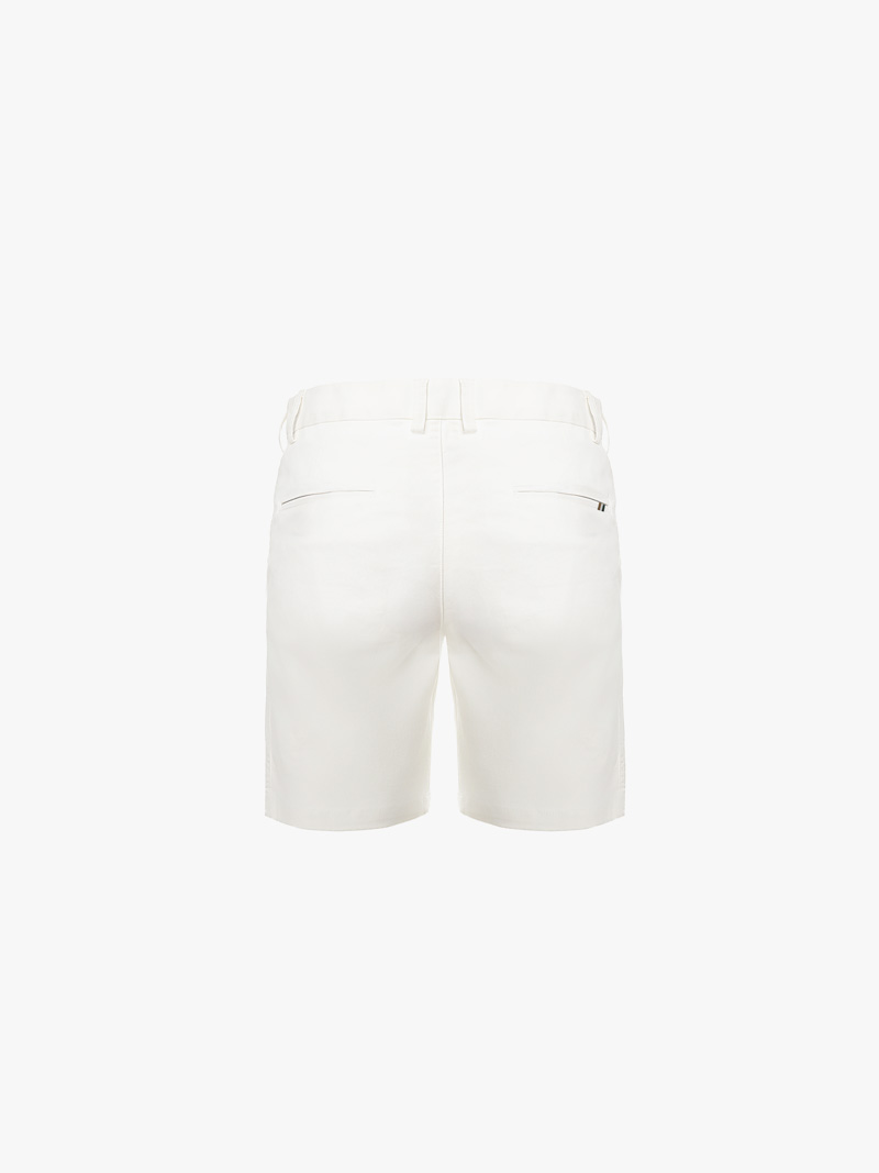 Quần Short Signature Stripe Form Straight QS088 Màu Trắng