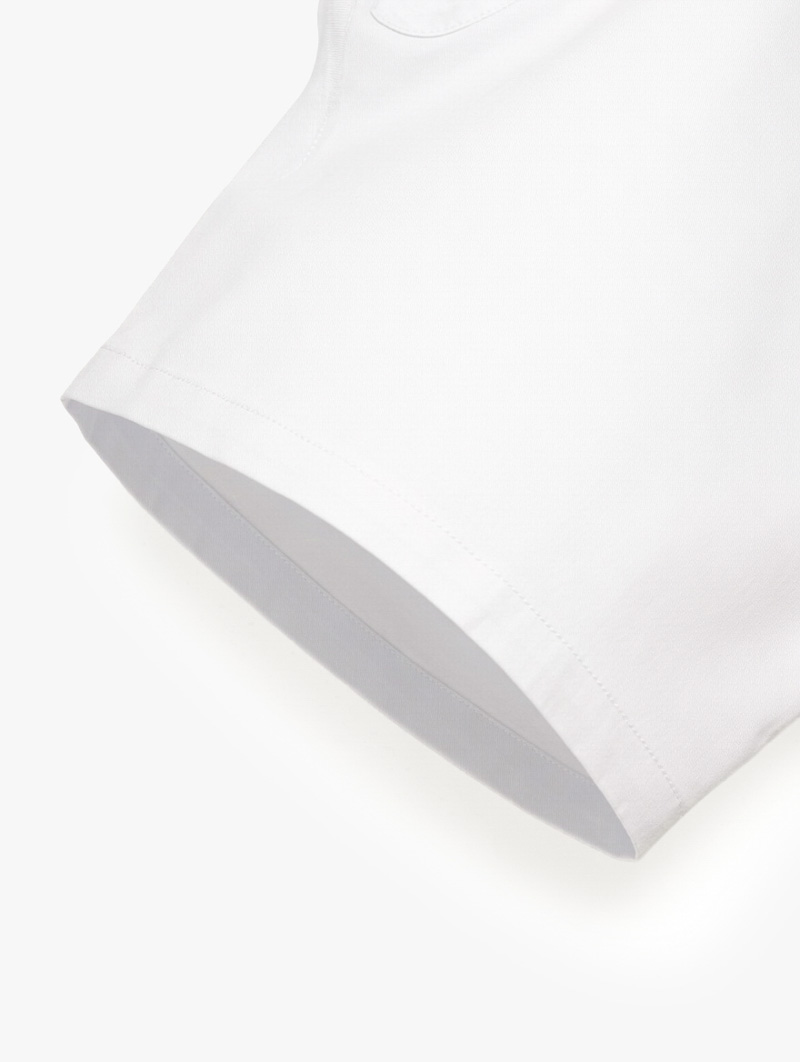 Quần Short Signature Stripe Form Straight QS088 Màu Trắng