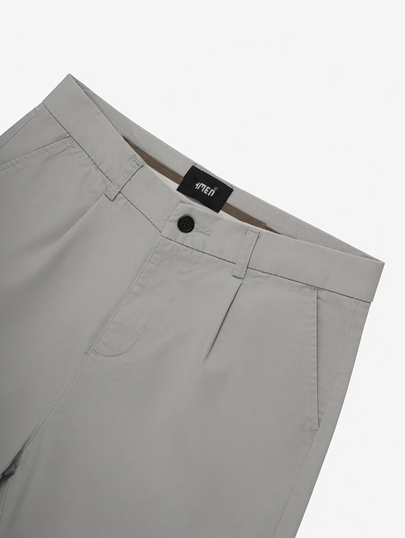 Quần Short Signature Stripe Form Straight QS088 Màu Xám