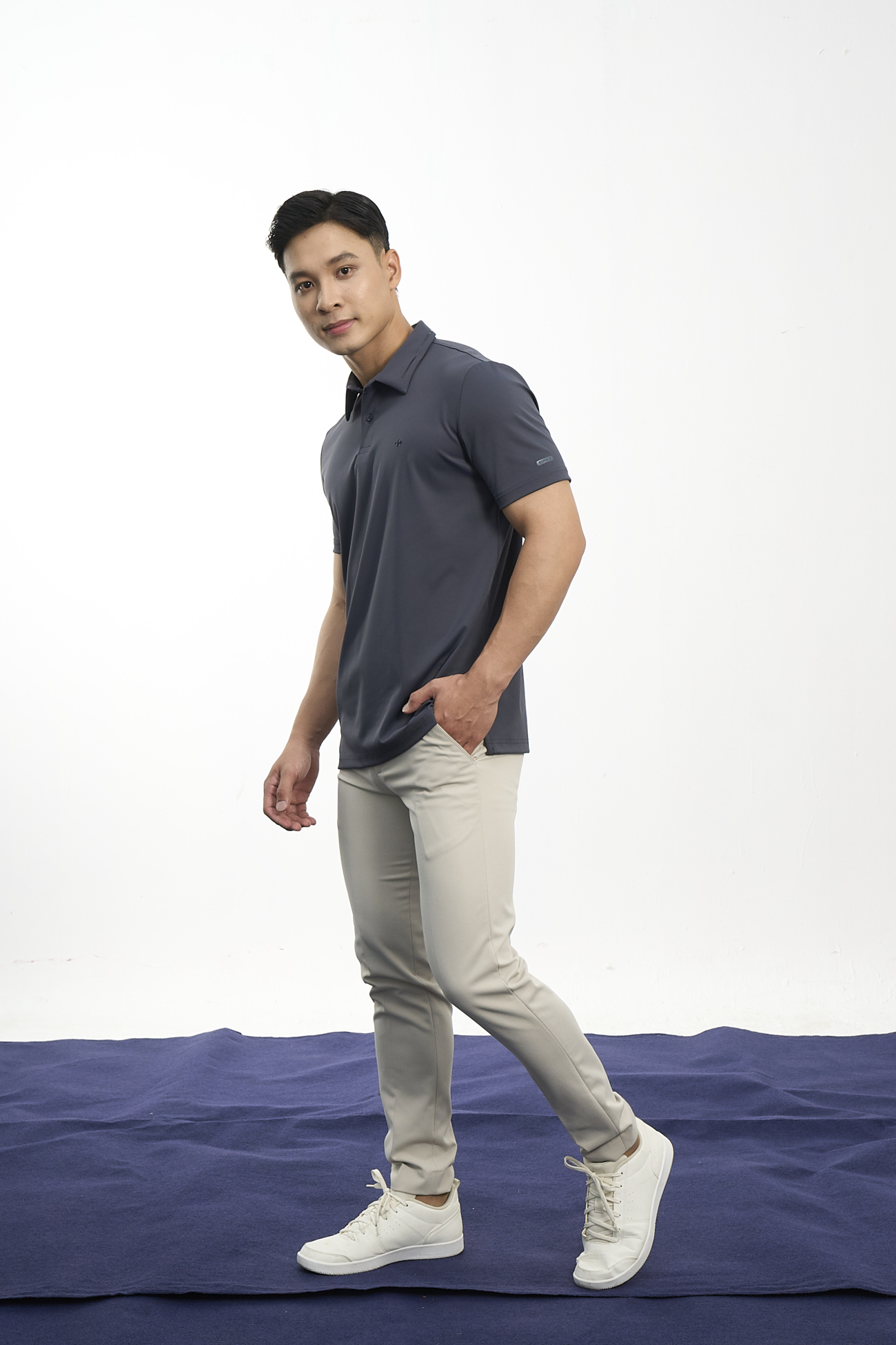 Quần Tây Trơn Form Slimfit QT050 Màu Kem