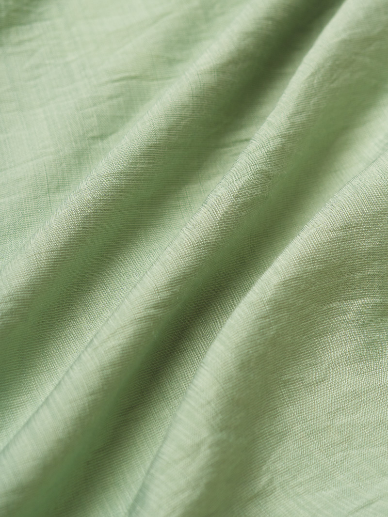 Áo Sơ Mi Linen Xước Ngắn Tay Form Regular SM203 Xanh Bạc Hà