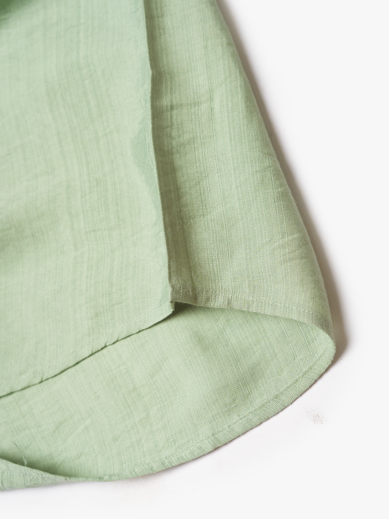 Áo Sơ Mi Linen Xước Ngắn Tay Form Regular SM203 Xanh Bạc Hà