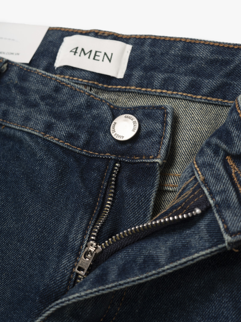 Quần Jean Trơn Túi Kiểu Form Straight QJ134 Màu Xanh