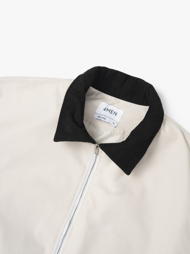 Áo Khoác Blouson Form Relax AK083 Màu Be