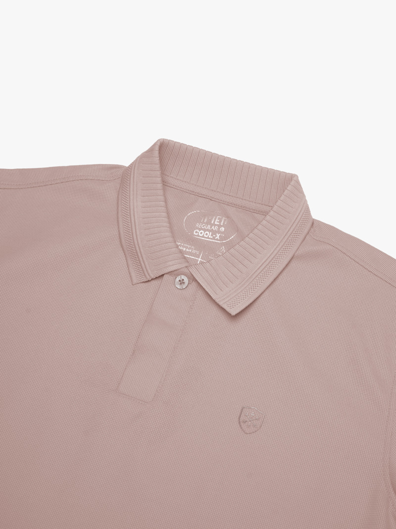 Áo Polo Cool-X In Logo Bông Tuyết Form Regular PO185 Màu Hồng