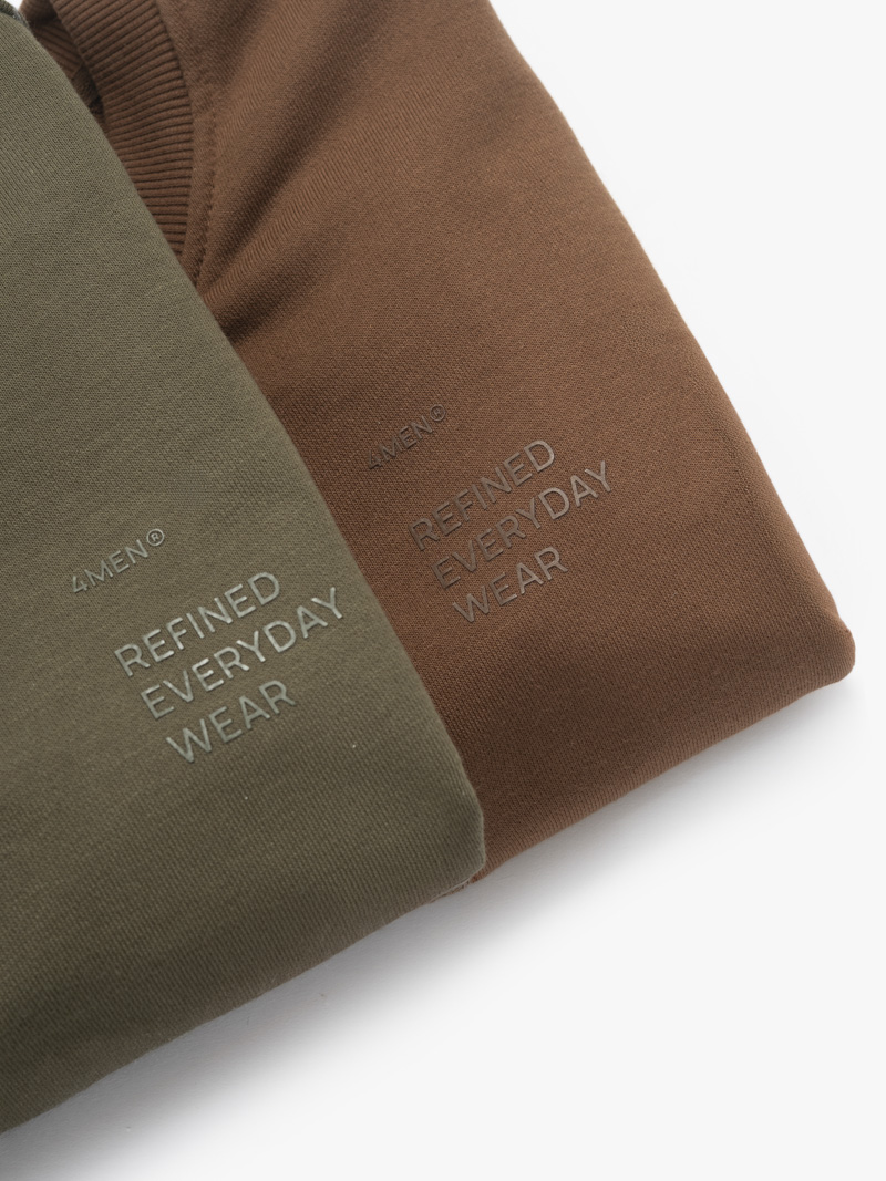 Áo Sweatshirt Chân Cua In Chữ Form Regular AS007 Màu Nâu