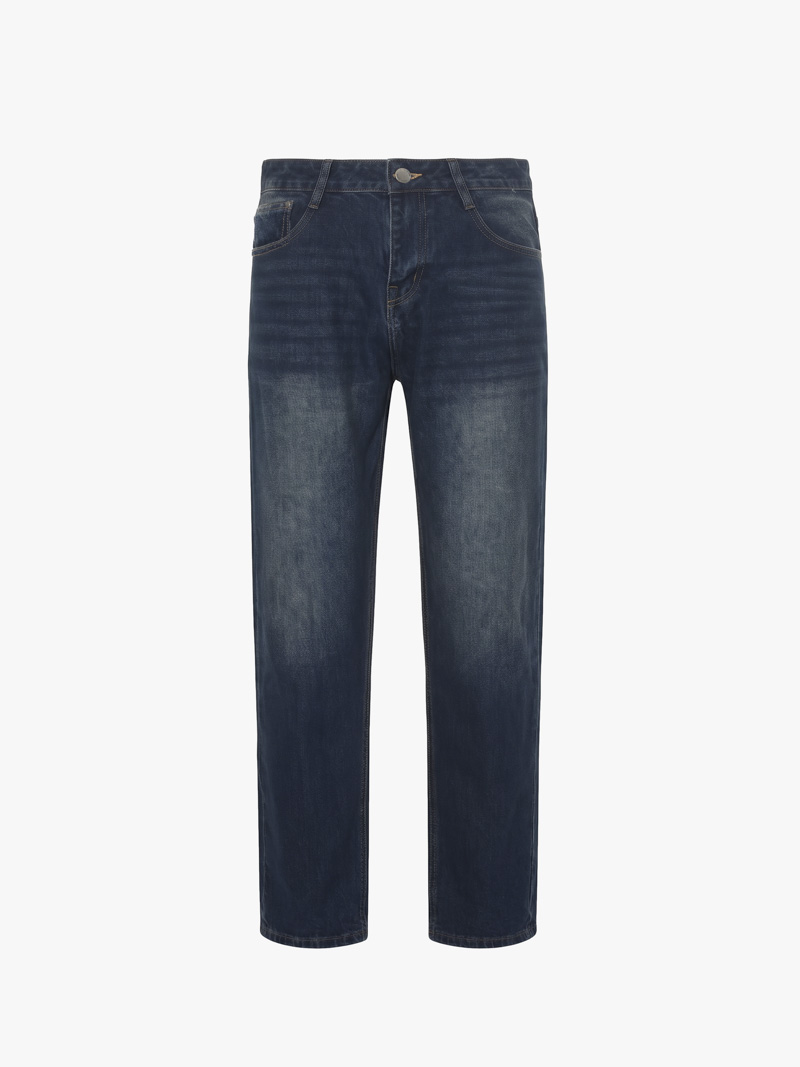 Quần Jean Trơn Form Straight QJ136 Màu Xanh