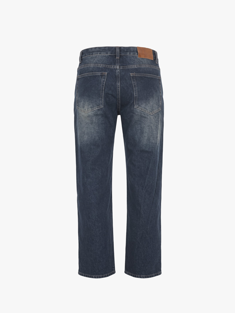 Quần Jean Trơn Form Straight QJ136 Màu Xanh