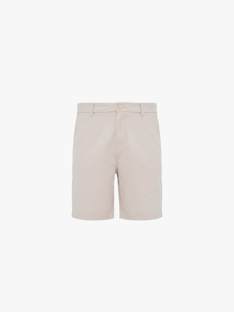 Quần Short Lưng Thun Form Regular QS089 Màu Nâu Xám