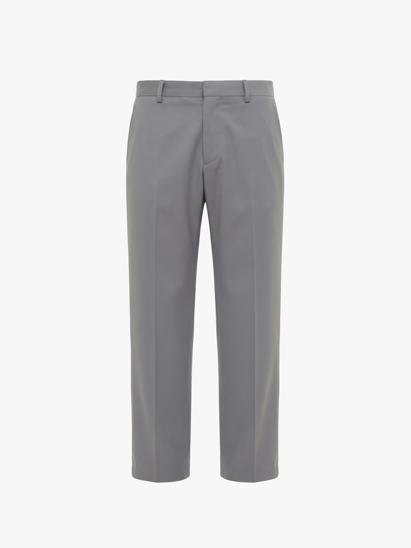 Quần Tây Trơn Xếp Ly Form Straight QT075 Màu Xám