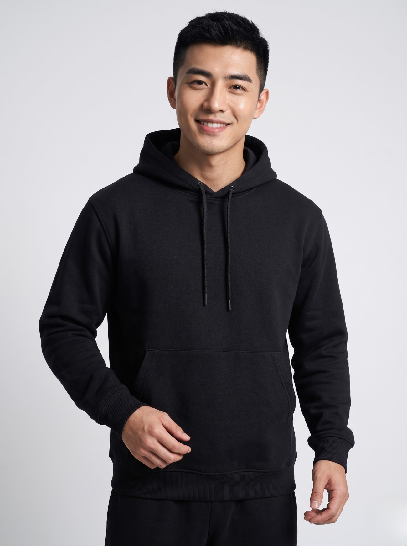 Áo Hoodie In Classical Form Regular AH005 Màu Đen