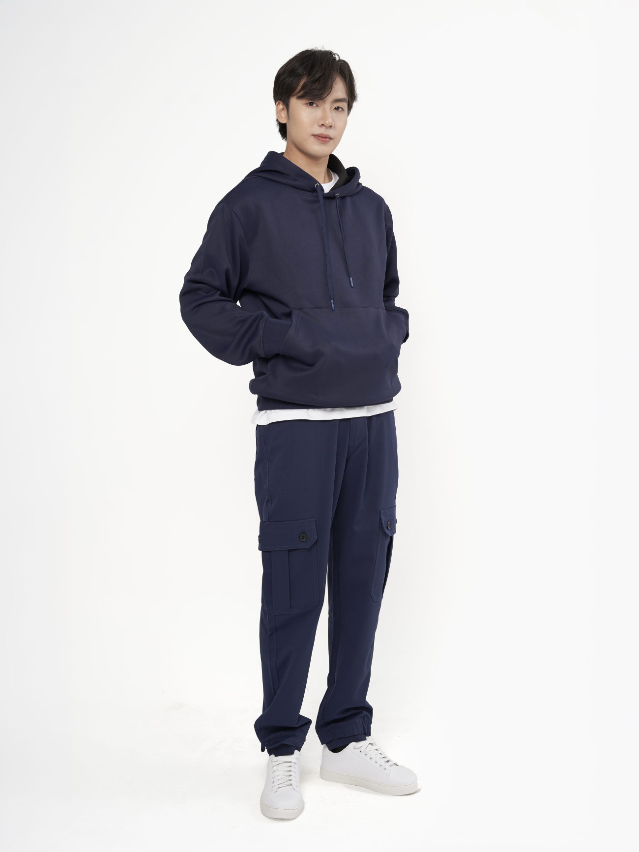 Áo Hoodie In Classical Form Regular AH005 Màu Xanh Đen