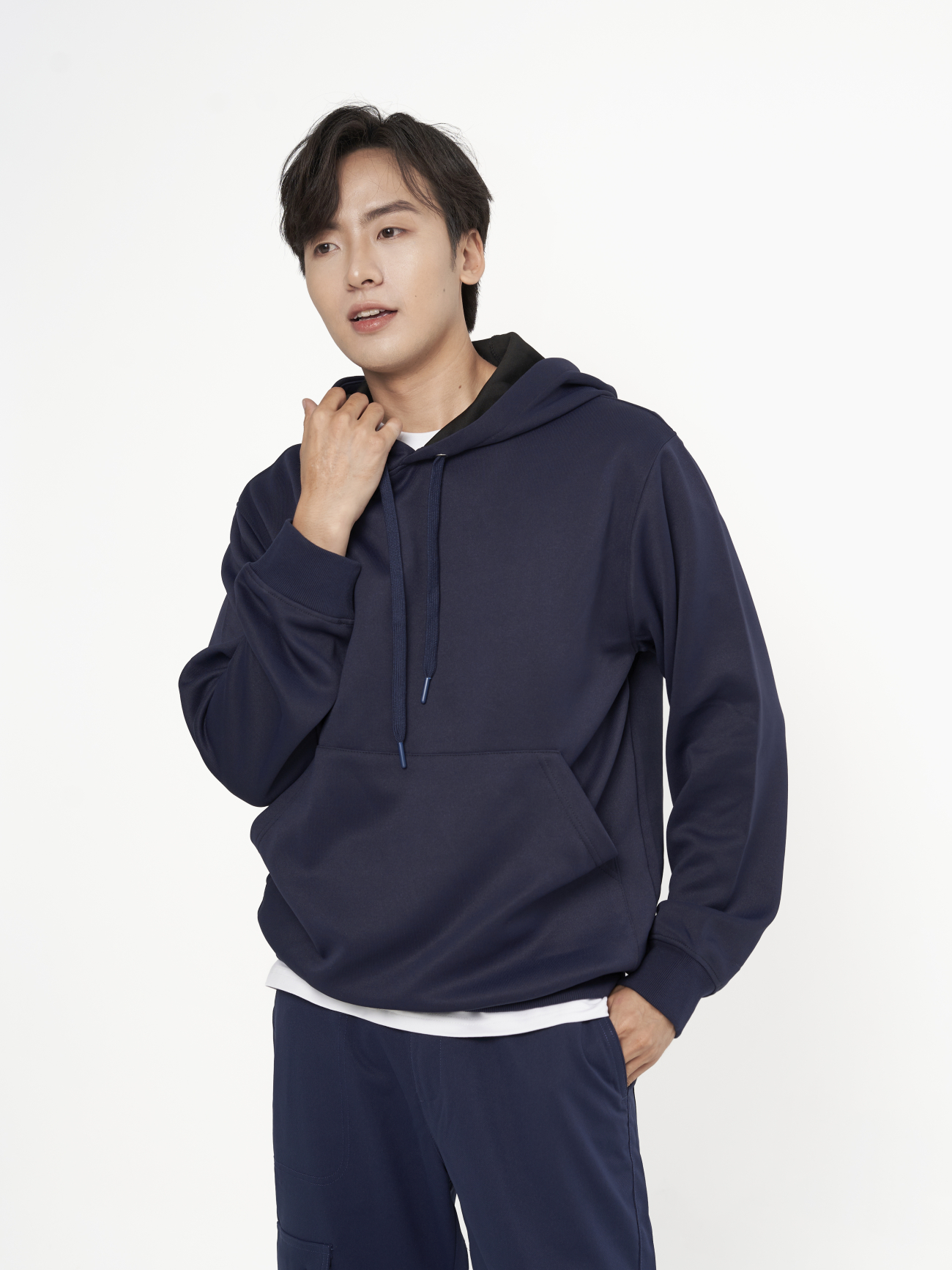 Áo Hoodie In Classical Form Regular AH005 Màu Xanh Đen
