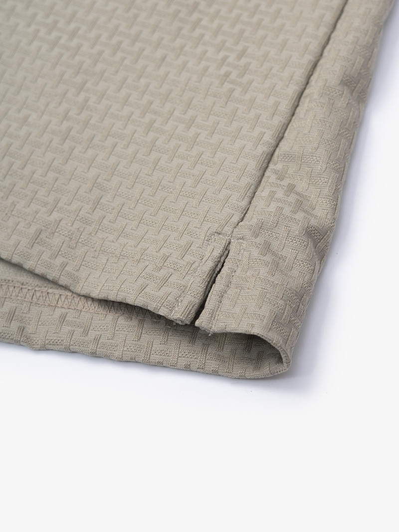 Áo Polo Jacquard Texture Nẹp Dấu Khuy Form Modern PO197 Màu Nâu Xám