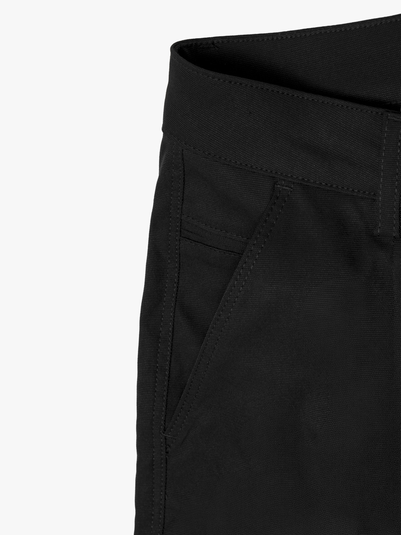Quần Kaki Trơn Xếp Ly Form Straight QK037 Màu Đen
