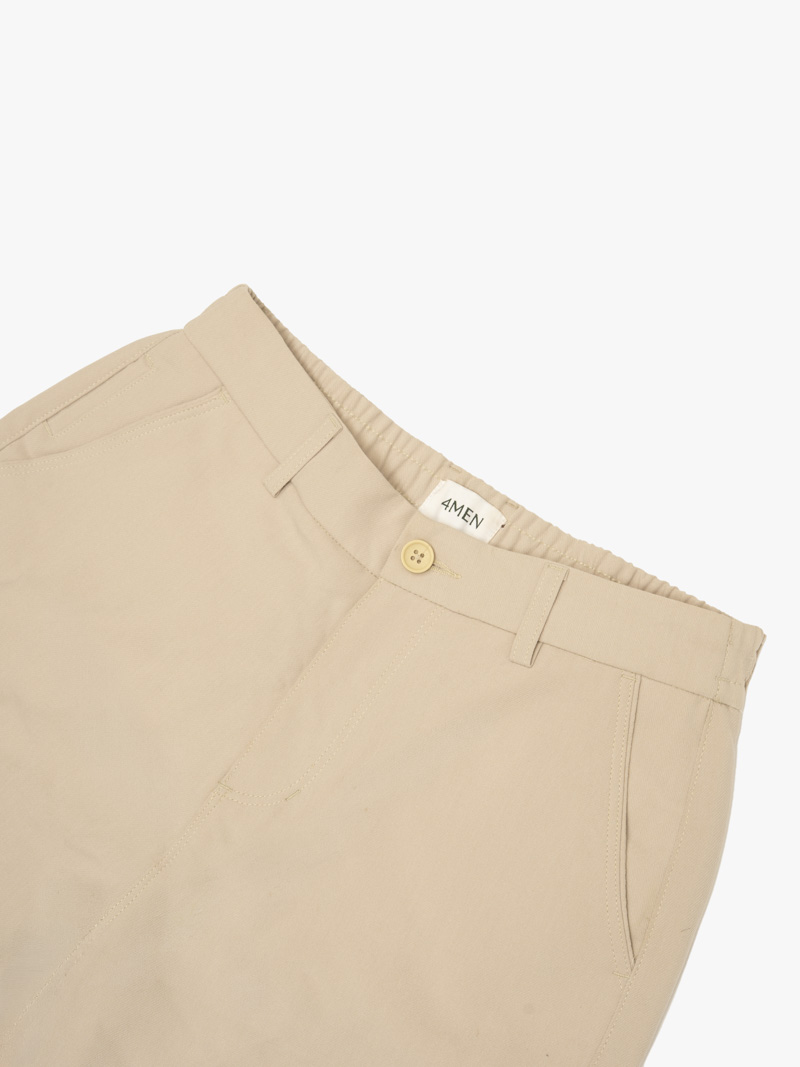 Quần Short Lưng Thun Form Regular QS089 Màu Be
