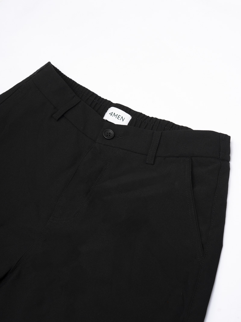 Quần Short Lưng Thun Form Regular QS089 Màu Đen
