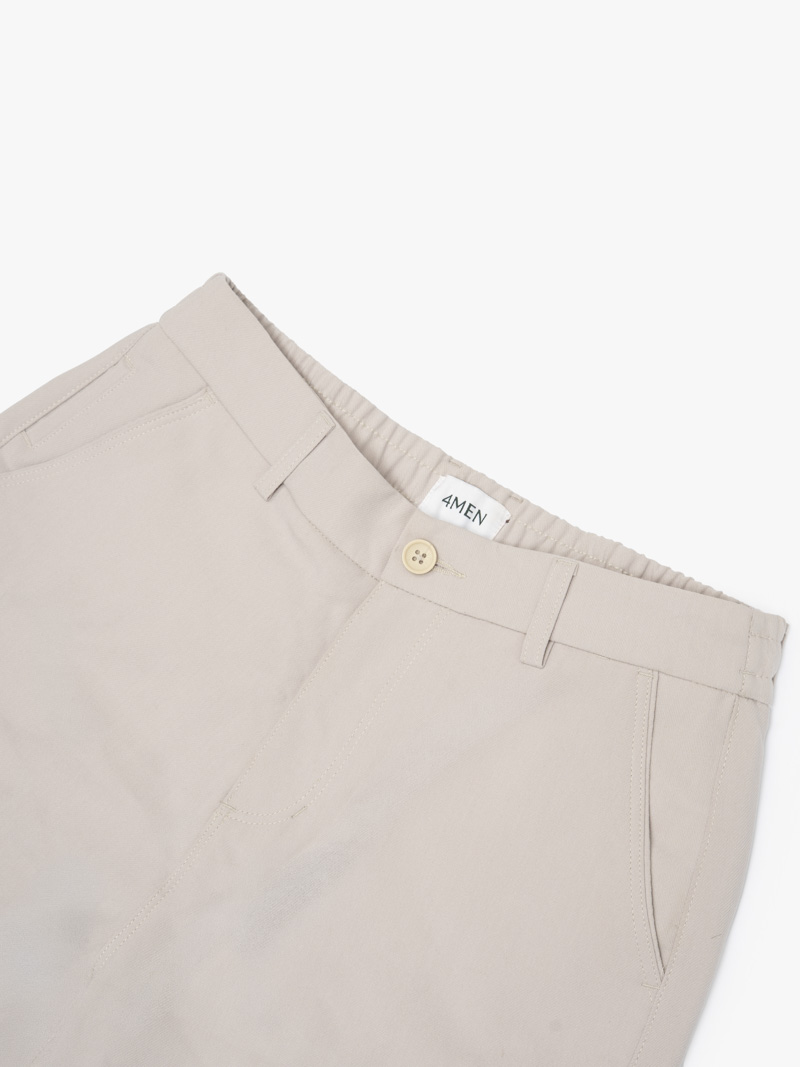 Quần Short Lưng Thun Form Regular QS089 Màu Nâu Xám