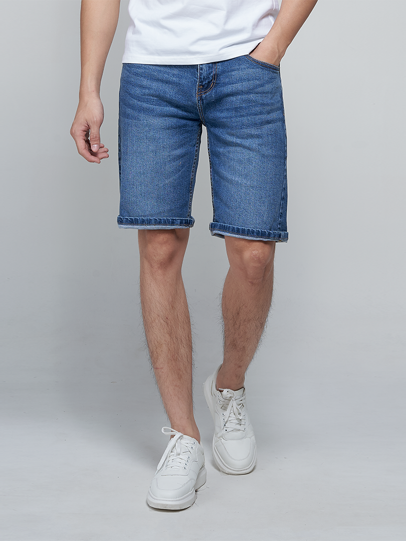 quàn shorts jeans qs007 mau xanh