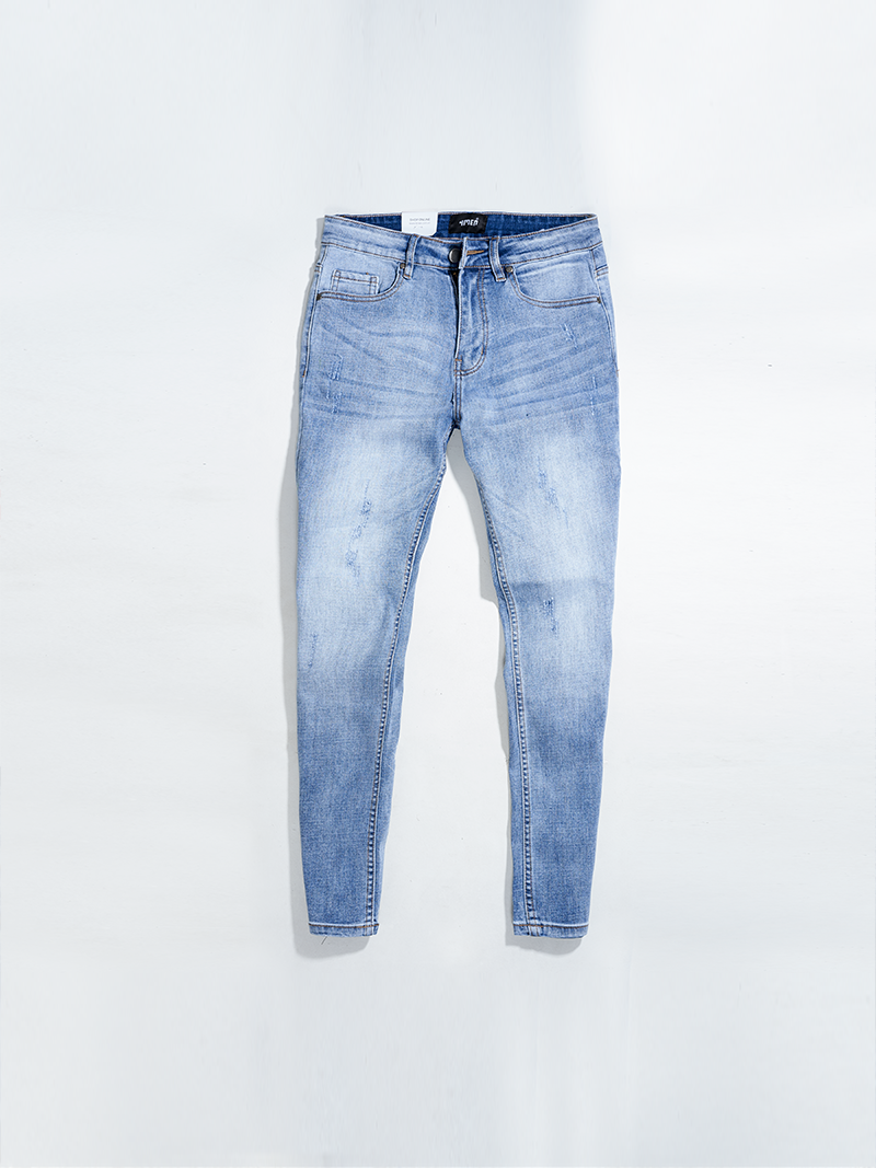 quàn jeans xuóc form regular qj018 mau xanh