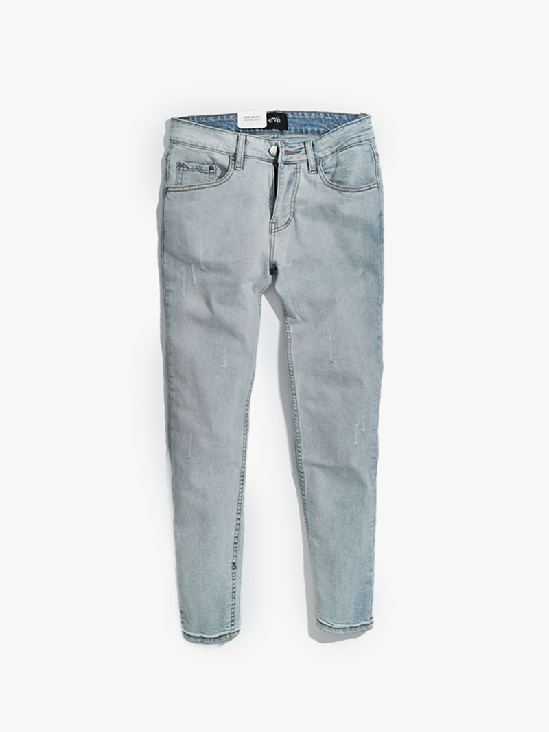 quàn jeans xuóc form slimfit qj012 mau bac