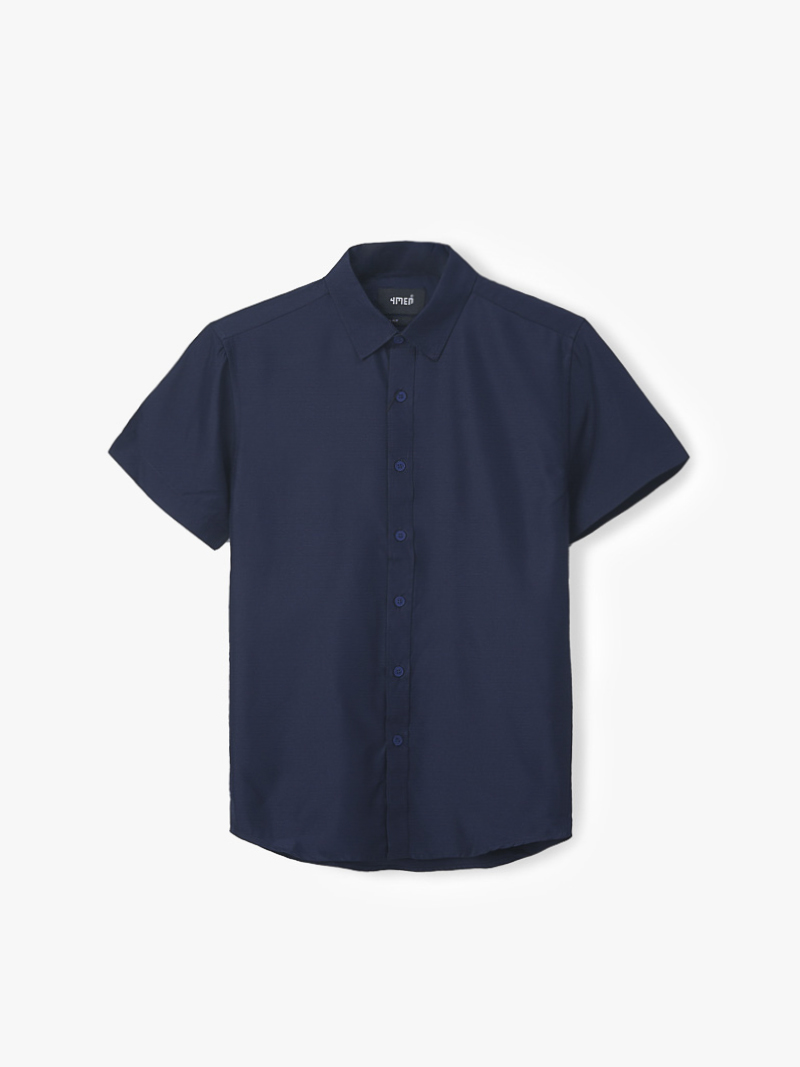 ao so mi slimfit tron tay ngan sm071