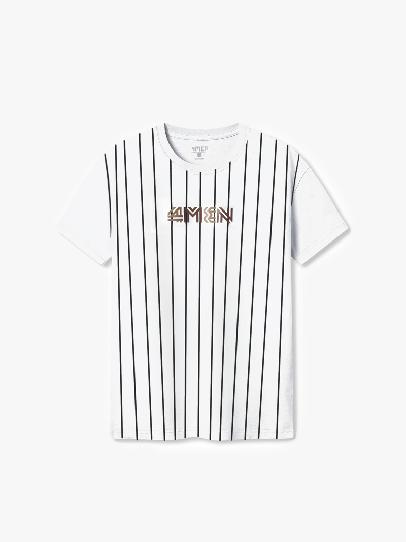 ao thun regular 4men stripes at064
