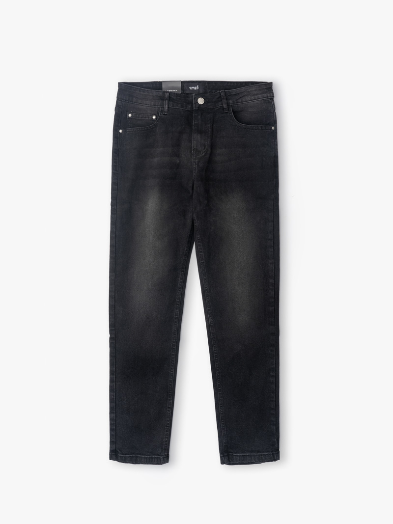 quan jeans regular faded black qj059