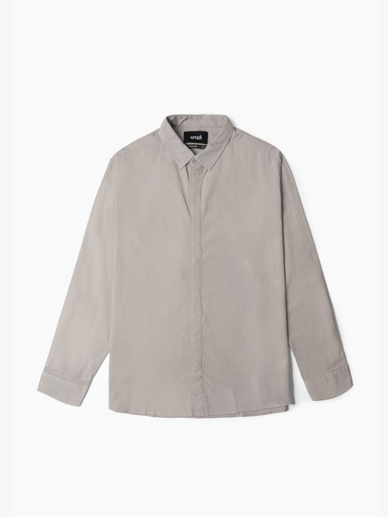 ao so mi linen giau nut form reguar sm108