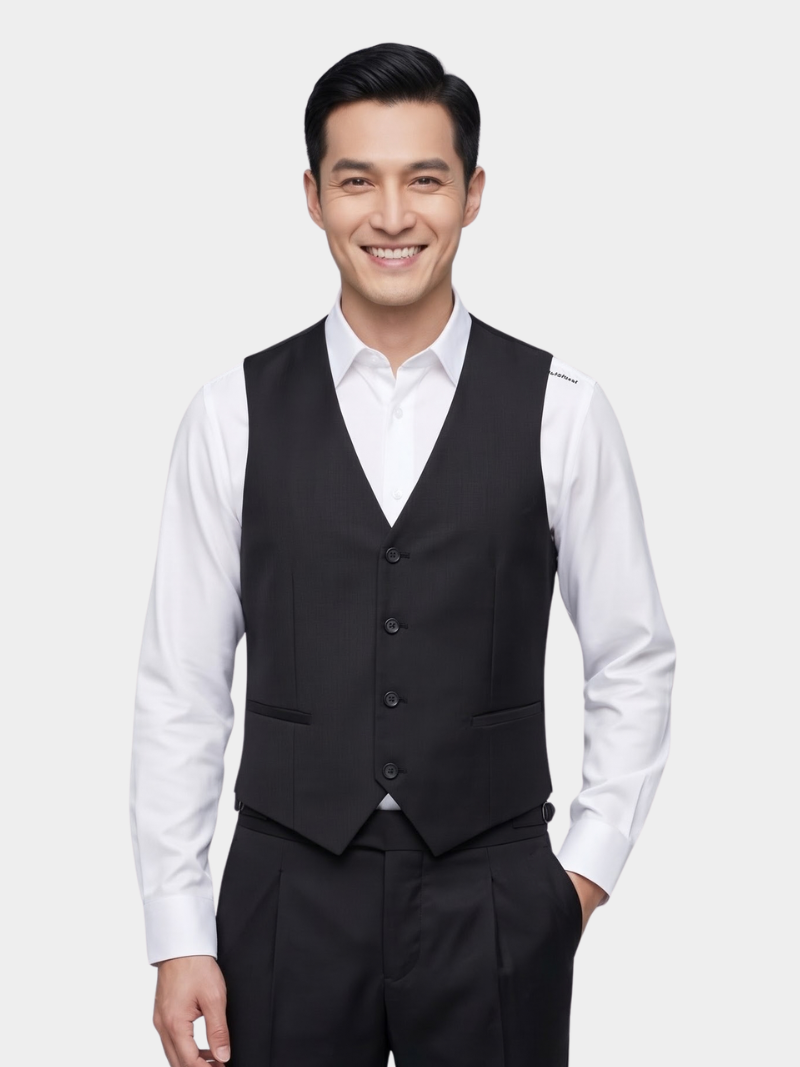 ao gile tron 4 nut form slimfit ag036
