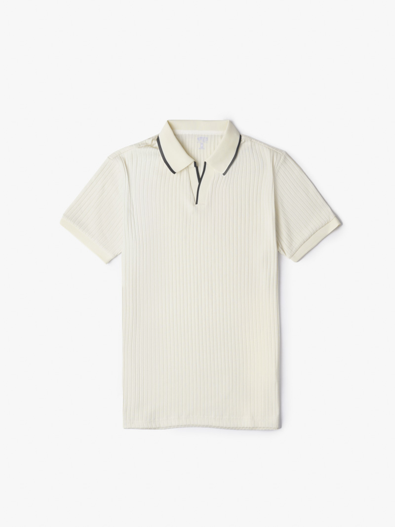 ao polo thun rib co v bo soc form slimfit po119
