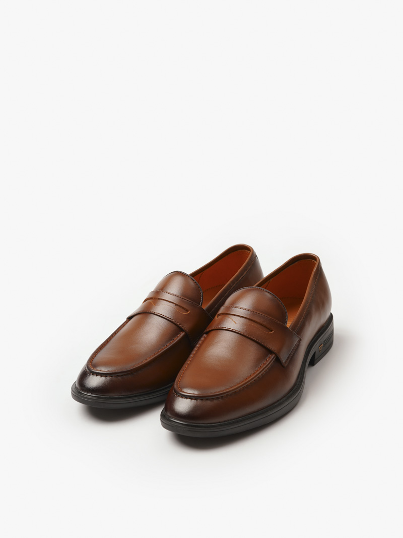 giay penny loafer da bo gi020