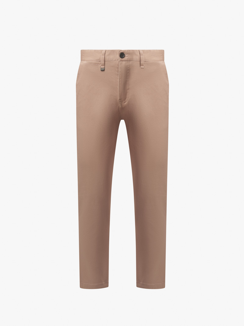 quan kaki tron signature gan tag kim loai form slimfit qk028 mau hong