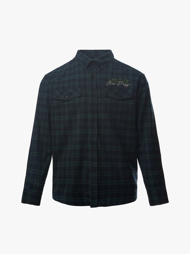 ao overshirt vai caro flannel theu heritage form loose sm166