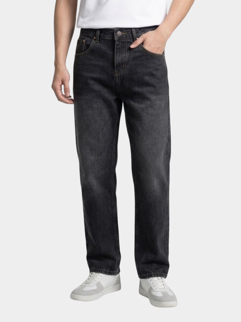 quan jeans theu 4m tui sau form straight qj104