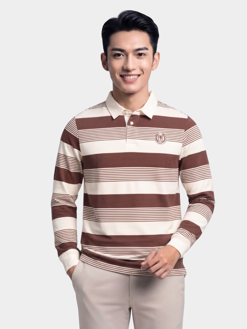 ao rugby shirt soc ngang in logo preppy heritage o nguc form regular po150