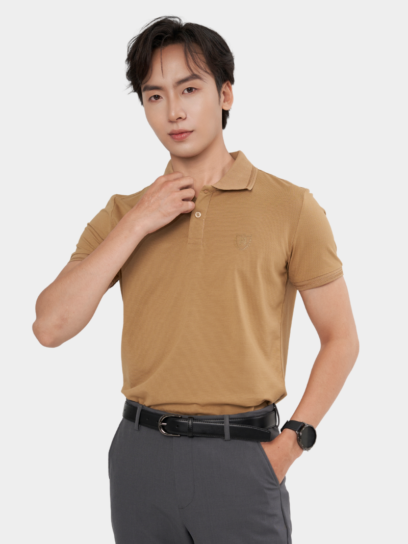 ao polo modal in logo m form slimfit po157