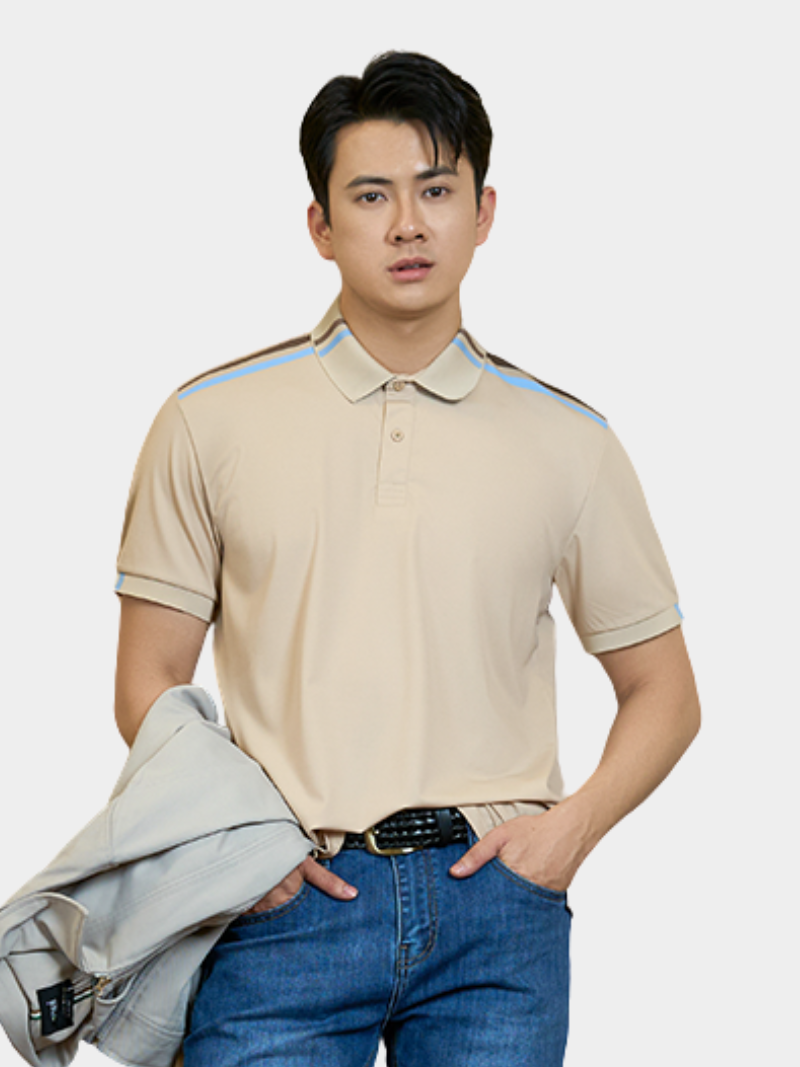 ao polo rayon phoi 2 soc o vai form regular po158