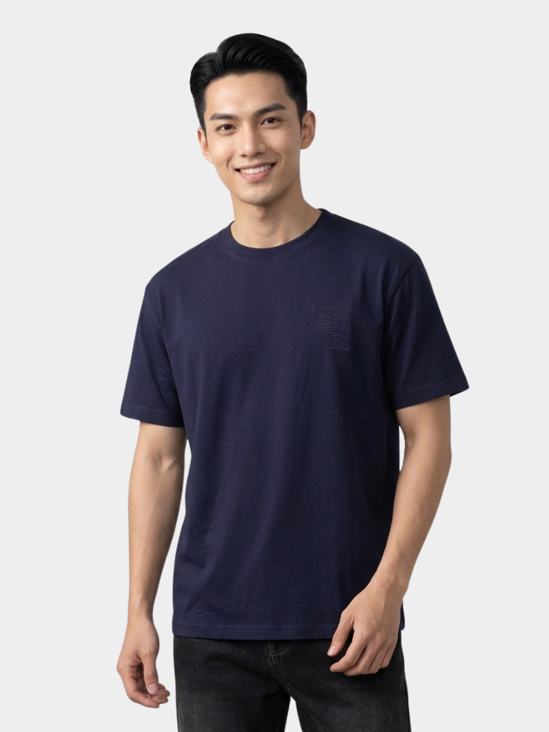 ao thun in chu just be cool form regular at169