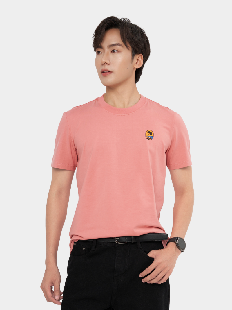 ao thun in logo bai bien form slimfit at170
