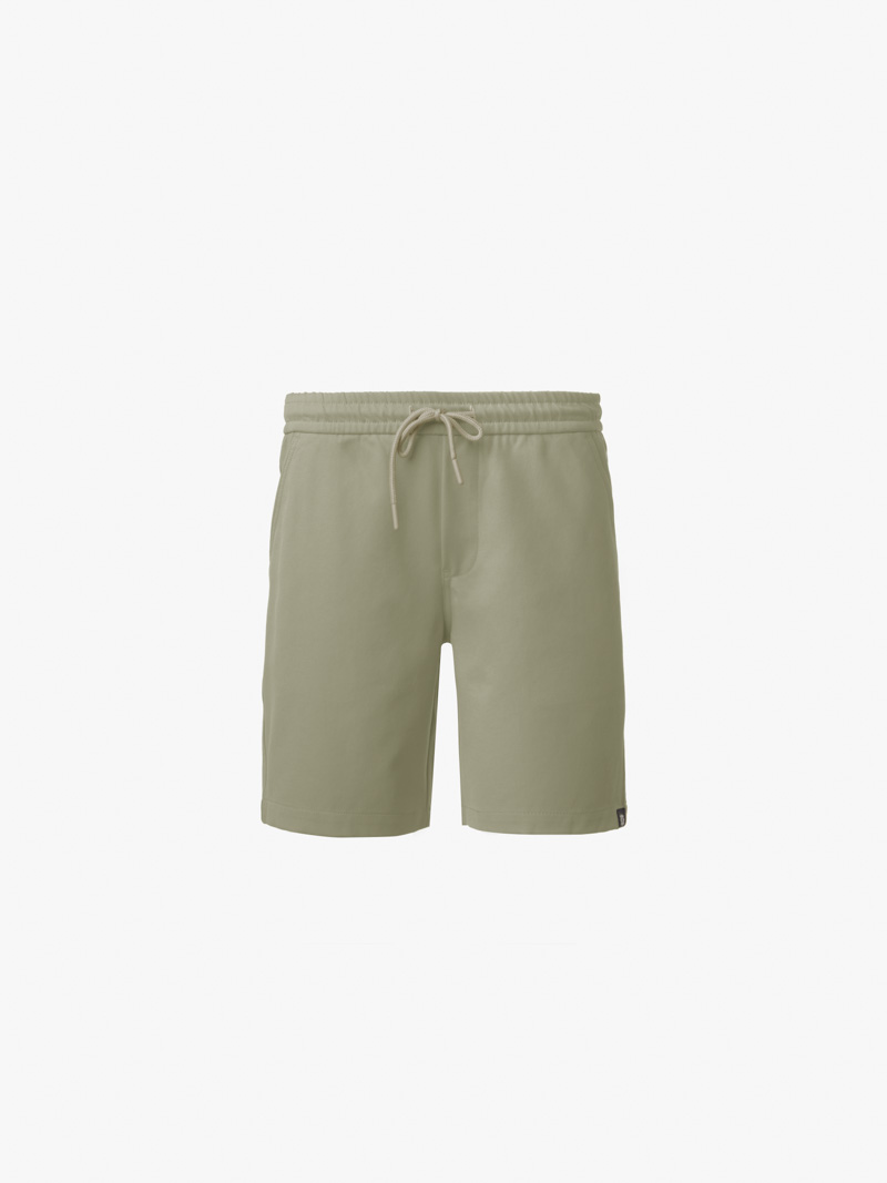 quan short kaki lung thun gan nhan trang tri form straight qs067