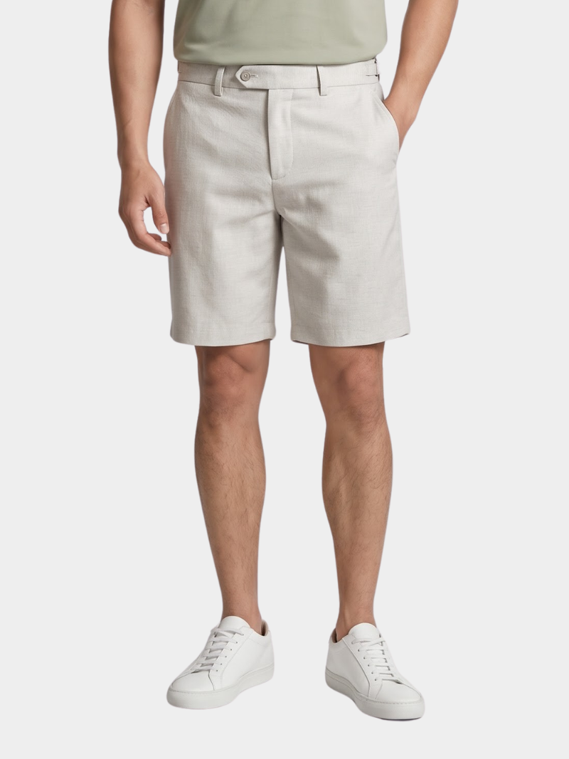 quan short linen tron form straight qs068